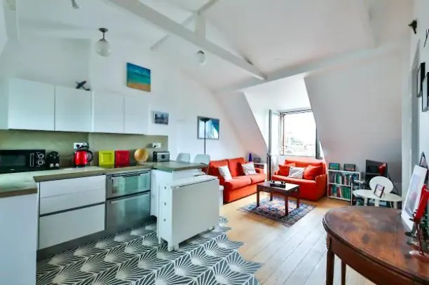 Toits De - Vue Tour Eiffel - By Monpetitfare Apartment Paris